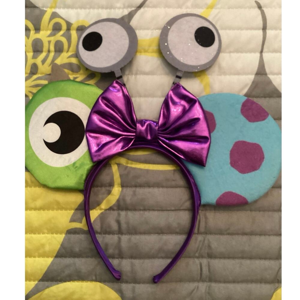 NWOT Disney Pixar Monsters Inc ears headband Mike Wazowski Sulley and Boo